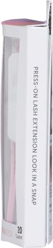 KISS imPRESS Falsies Press On Self Adhesive Eyelashes, 12mm-14mm Glam Volume Press On Lashes, Black, No Glue Needed, Invisible Band, 20 Lash Clusters & Non-Stick Applicator - Spiky