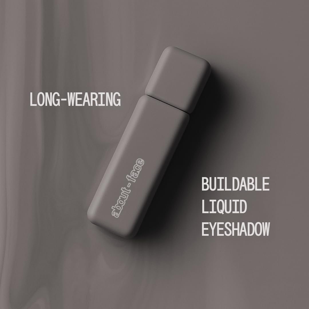 about-face Matte Fluid Eye Paint Capulets – High-Pigment Liquid Eyeshadow, Long-Lasting, No-Budge Matte Finish, Vegan & Cruelty-Free (Soft Brown)