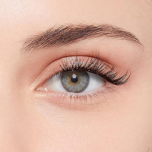 KISS imPRESS Falsies Press On Self Adhesive Eyelashes, 12mm-14mm Glam Volume Press On Lashes, Black, No Glue Needed, Invisible Band, 20 Lash Clusters & Non-Stick Applicator - Spiky