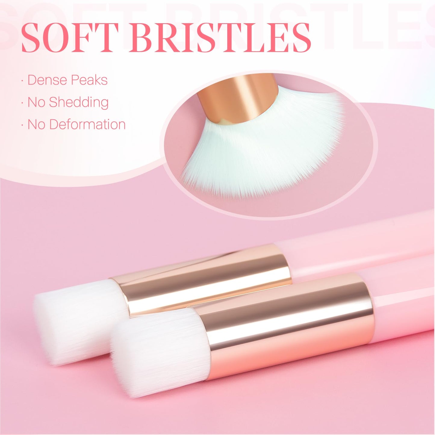Buqikma 2 Pieces Lash Brush Cleaning Lash Shampoo Brushes for Nose Cleaning Fan Brush Peel Off Blackhead Brushes Remover Tool, Lash Wash Supplies（Pink）