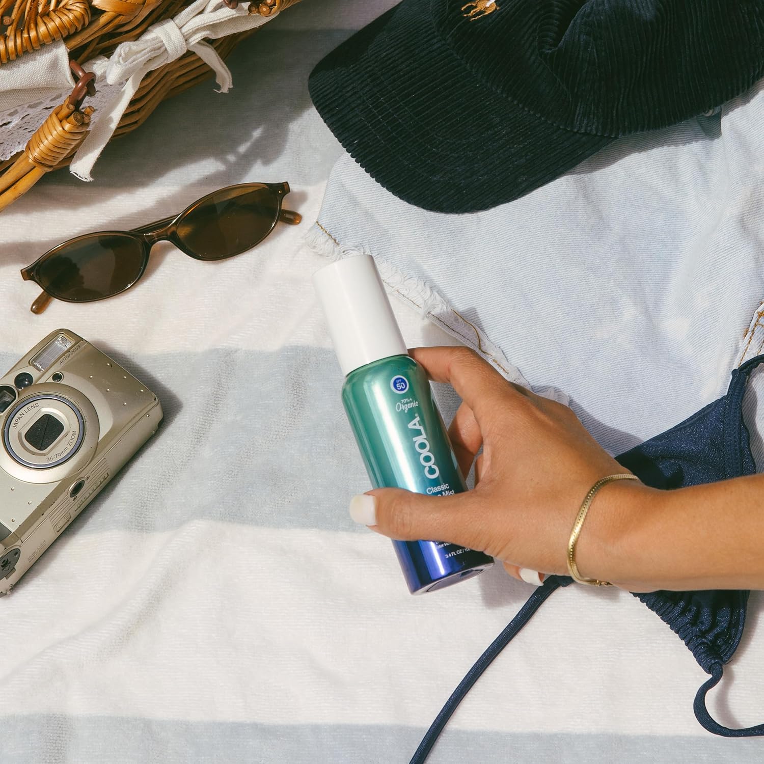 COOLA Organic Sunscreen SPF 50 Sunblock Face Mist, Dermatologist Tested Skin Care for Daily Protection, Vegan and Gluten Free, Natural Fragrance, 3.4 Fl Oz